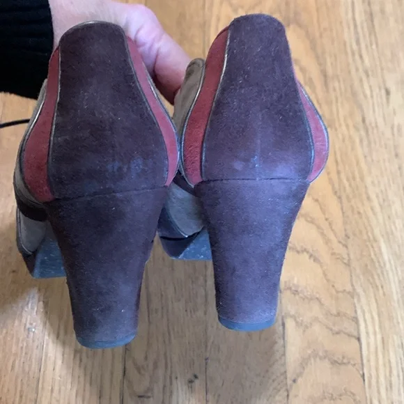 Maya 6.5 suede tie front shoes - Picture 3 of 6